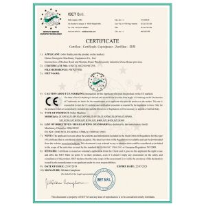 Henan Strongwin Machinery Equipment Co., Ltd. Certifications