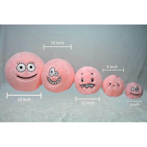 Green 30 cm Inflatable Fuzzy Monster Ball Soft Toy Ball for Throwing Catching and Kicking