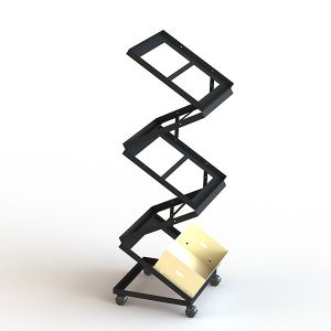 Convenience Store 5 tier Collapsible Food Display Stands