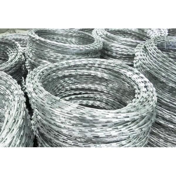 50cm Cross Razor Barbed Wire Military Security Hot Dipped Galvanized
