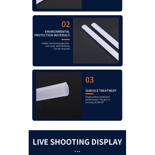 PC Cover for LED Tube Light PC Diffuser Pipe PC Profile