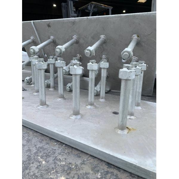 10mm Welded Steel Embed Plates In Embedded Concrete Concrete Steel Plate