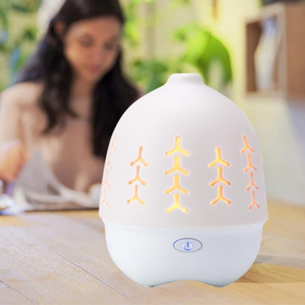 Ultrasonic Aromatherapy Humidifier 80ml Ceramic Aroma Diffuser
