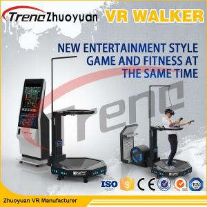 Quality Black Amusement Park Virtual Reality Treadmill With Free Shooting Games for sale