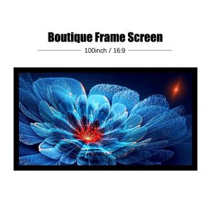 China Indoor Short Throw Fixed LCD Projector Screen 4K Ultra HD 100inch For Cinema Theatre on sale
