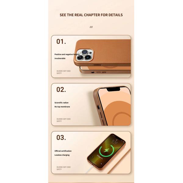 Luxury Design Style Leather Cellphone Cover for iPhone 12 13 14 15 Pro Max Durable PU