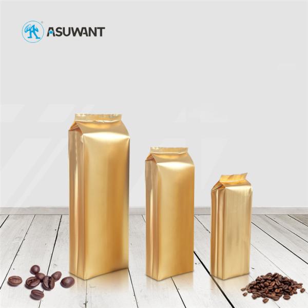 Matte Black Metallic Coffee Tea Bag Food Packaging Biodegradable Stand Up Pouch