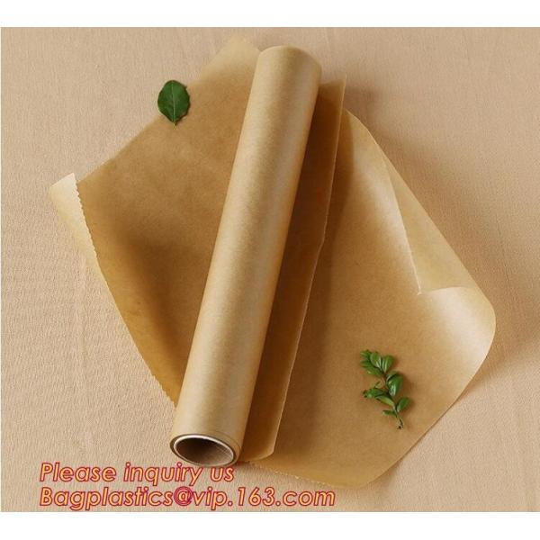 chocolate parchment floral wrapping paper,Food grade unbleached baking parchment wrapping paper,Silicone Coated Parchmen