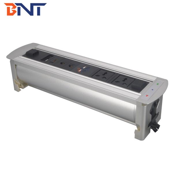 Office power data solution hidden desktop power socket with usb charger