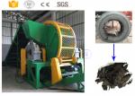 High Efficiency Tractor Rubber Tyre Shredder / Waste Rubber Tire Recycling