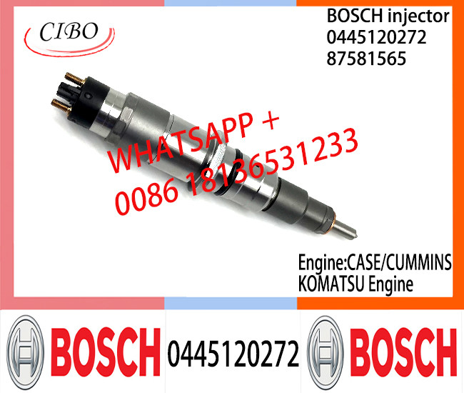 BOSCH 0445120272 Neutral Diesel Fuel Injector Assembly 0445120272 87581565 For CA-SE CUMMINS KOMATSU Engine