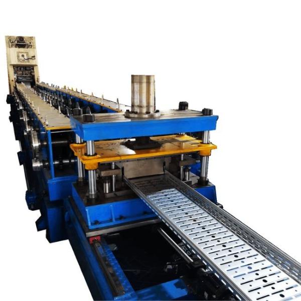 Siemens PLC Control Cable Tray Channel Roll Forming Machine 15KW Hydraulic Power 100-600mm