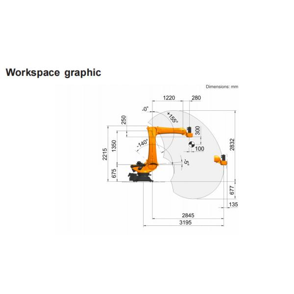 Palletizing Robot Kuka KR 120 R3200PA Robots For Manufacturing Industry