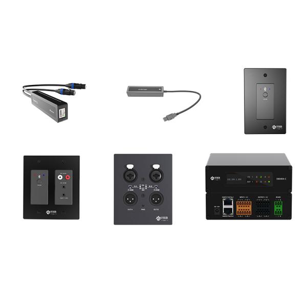 High Stability Network Dante 4 Channel Interface Dante Box DC12V