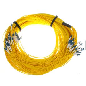 Quality SM 9/125 G652D (OS2) LSZH 12 Fibers LC/UPC-LC/UPC Fibre Optic Breakout Cables 1M for sale