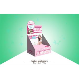 Quality 350GSM Artpaper Shaver Countertop Display Box SGS Easy assembly for sale