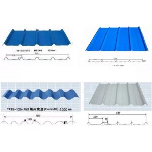 10-15m/min Corrugated Sheet Roll Forming Machine , Corrugated Roof Roll Forming