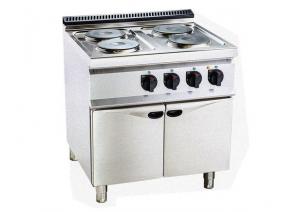 Quality Electric 4 Hot Plate Cooker professional kitchen equipment With Cabinet 800*700*920mm for sale