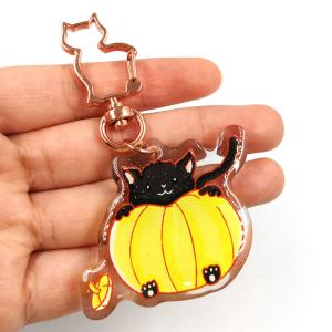 Quality ROHS Certificate Acrylic Cute Cartoon Keychain No Deformation 20g-25g for sale