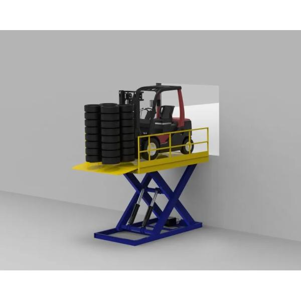 4000kg Loading Dock Scissor Lift Platforms 1.8m Scissor Lift Dock Leveler