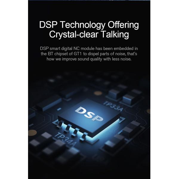 Gt1 Tws Fingerprint Touch Bluetooth Earphones Noise Cancelling HD Stereo Wireless Headphones