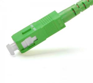 Quality SM Simplex Sc-Sc APC Optical Fiber Patch Cord / Armored Fiber Optic Patch Cable for sale