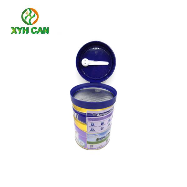 Safety Large Empty Cookie Tins Packaging / Food Grade Round Biscuit Tin