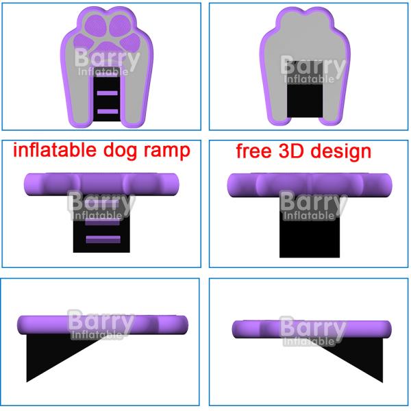 Inflatable Water Ramp Dog Inflatable Pup Plank Dog Float Floating Ramp Ladder For Pool, Dock, & Lake