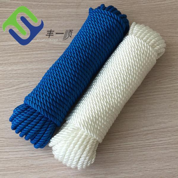 3 Strand Twisted Nylon Rope Polyamide Marine Mooring Rope Sailing Yacht Rope