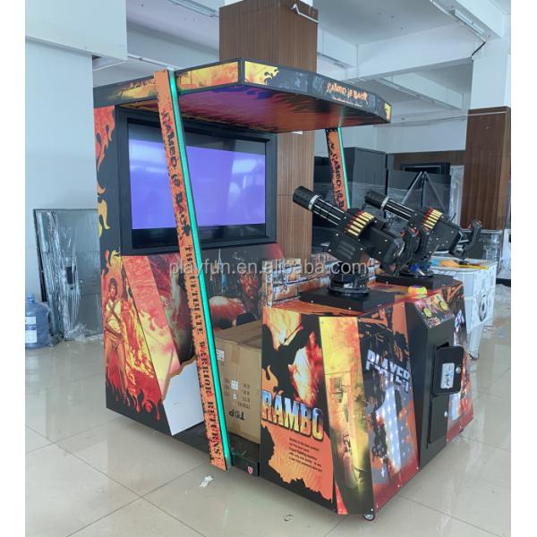 Coin Operated Arcade 55 Inch LCD Rambo Gun Shooting Simulator Game Machine Rambo Arcade Machine