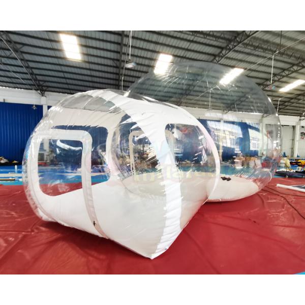 Single Tunnel Clear Dome Inflatable Crystal Bubble Tent