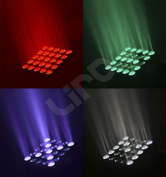 25 Pcs 12W RGBW LED Matrix Stage Wash Lighting Zoom Moving Head
