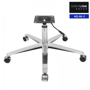 Quality Aluminum Office Chair Base With Wheels 700mm diameter Five Star Chair Legs for sale