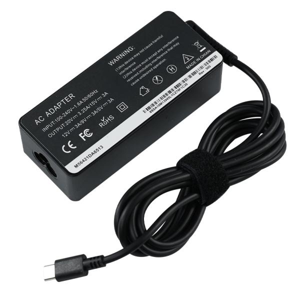 Desktop Laptop Power Charger Fast Charging Type-C PD 65W 20V 3.25A MAX