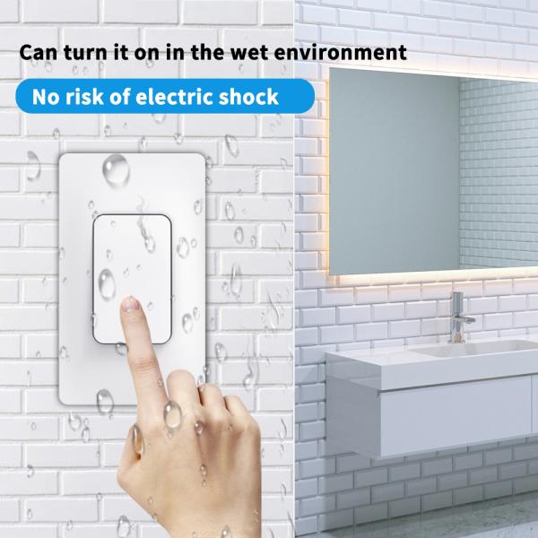 433Mhz Self Powered Wireless Switch Remote Light Switch Waterproof Wall Panel