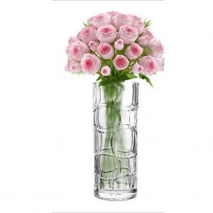 China Custom Wholesale Matte Candle Vessels Embossed Large Empty Candle Container Glass Vase on sale