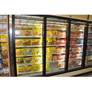 Quality LED Lighting Performance Supermarket Refrigerated Display Cases Vertical for sale