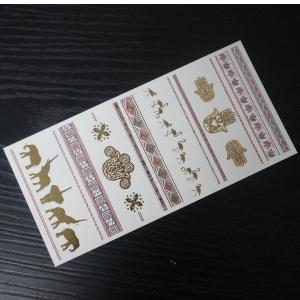 Quality wholesale gold tattoo sticker jewelry chain ring sticker for sale