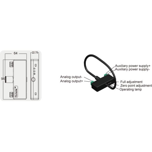 DC24V Rogowski Coil Current Sensor / 30000A Rogowski Current Transducer BR Series