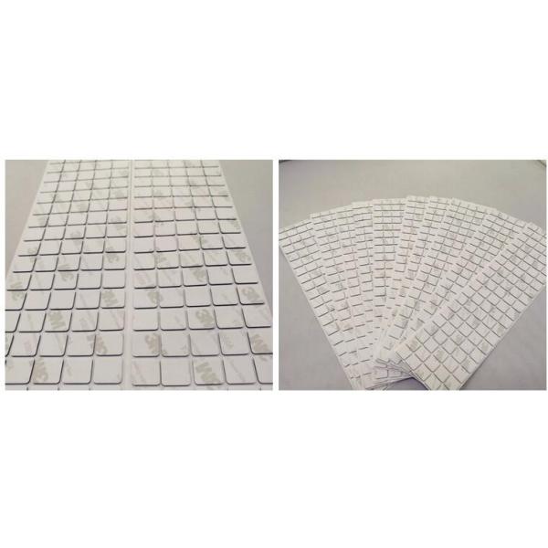 Clear White Die Cut Double Sided Tape Eco Friendly For Product Bottom Protect