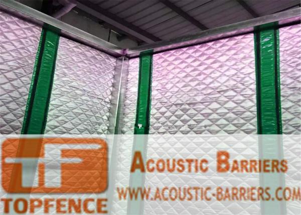 Temporary Sound Barriers Fence 4 layers design non flammable layer and waterproof 40dB