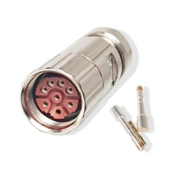 Siemens encoder M23 Servo Power 8 Pin Connector 6FX2003-0CG10 Industrial Connector With Threaded Head