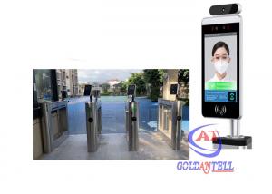 Quality Biometric RFID Card Reader Security Electrical Thermo Scanner Face Recognition Door Access System Turnstile for sale
