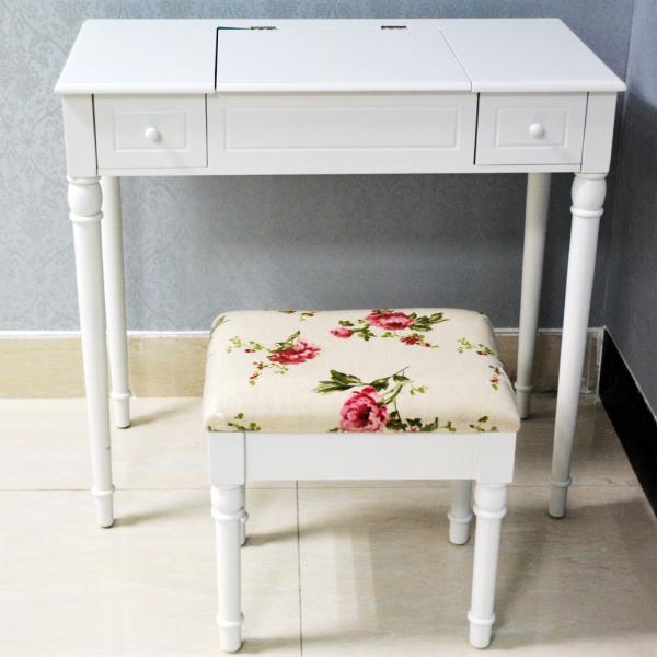 KD Package 74.5cm height Lockable Printed Makeup Dressing Tables