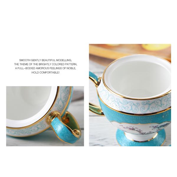 1500ml 24K Matte Bone China Breakfast Set