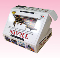 custom printed luxury paper package window box design with blister tray factory