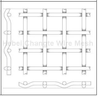 High Carbon Steel Crimped Woven Wire Mesh / Vibrating Screen Mesh /Stone Crusher Screen Mesh