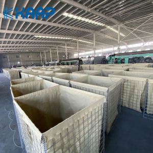 Quality 5mm Galfan Wire Mesh Welded Gabion Defense Barrier for sale