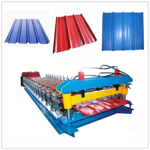 14 Roller Stations Metal Roof Roll Forming Machine 3 Phase 380V For Roofing Cladding