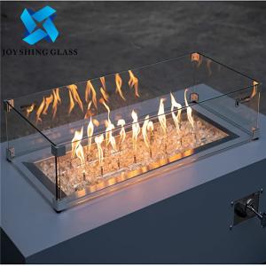 China 20mm Fireproof Tempered Glass Heat Resistance Toughened Fire Rated Glass on sale